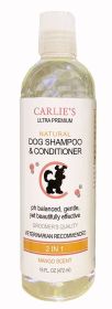 Carlies Ultra Premium Dog Shampoo & Conditioner, Mango Scent For Dogs 16 Ounce