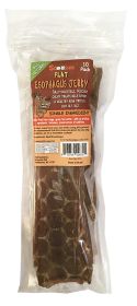 10 Pack 10-12 Inch Flat Esophagus Jerky in Zip Lock Bag with Color Sticker