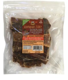 15 Pack 5-6 Inch Flat Esophagus Jerky in Zip Lock Bag with Color Sticker