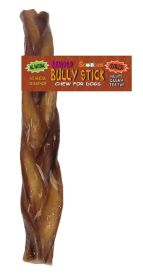 9 Inch Braided Bully Stick With Scoochie Cigar Band/UPC