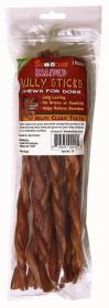 1 Pound 12 Inch BRAIDED  Bully Sticks In Zip Lock Bag