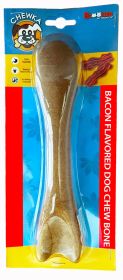 Large Chewka Bone Bacon Carded 7.7 Ounces