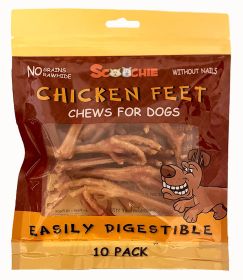 10 Pack Chicken Feet (no nails)