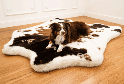 PAW PupRug Animal Print Memory Foam Dog Bed Polar White Original