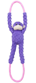 ZIPPYPAWS RopeTugz Monkey Purple