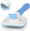 Handle Shedding Dog Hair Brush Grooming Trimmer Comb Self Cleaning Tool