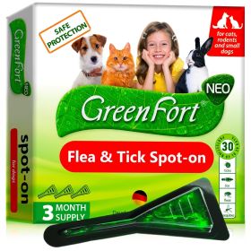 Flea and Tick Prevention for Dogs Natural Flea Treatment Home Pest Control Topical Flea Mosquito Repellent for Puppy 3 Drops for S
