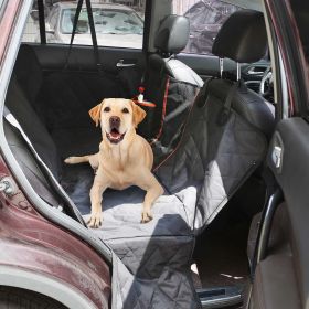 Dog Car Seat Cover Waterproof Scratchproof Pet Car Rear Protector Mat Pet Back Seat Hammock with 2 Door Slide Straps for Car Truck SUV