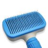 Handle Shedding Dog Hair Brush Grooming Trimmer Comb Self Cleaning Tool