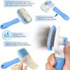 Handle Shedding Dog Hair Brush Grooming Trimmer Comb Self Cleaning Tool