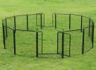 Dog Playpen Puppy Playpen for Medium Small Dogs Outdoor Pet Playpen 16 Panels Exercise Pen 32 inch Metal Indoor Dog Fence 2 Doors