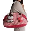 [Dog Loves Bone] 100% Cotton Canvas Shoulder Bag / Swingpack / Travel Bag