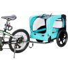 Light Green Foldable Pet Jogging Stroller Dog Carriers Bicycle Trailer