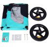 Light Green Foldable Pet Jogging Stroller Dog Carriers Bicycle Trailer