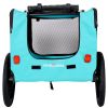 Light Green Foldable Pet Jogging Stroller Dog Carriers Bicycle Trailer