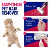 Pet Hair Remover - Reusable Dog Hair Remover for Furniture; Couch; Carpet; Car Seats and Bedding; pet grooming; Portable; Multi-Surface