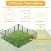 32" Outdoor Fence Heavy Duty Dog Pens 16 Panels Temporary Pet Playpen with Doors