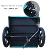 Light Green Foldable Pet Jogging Stroller Dog Carriers Bicycle Trailer