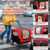 2-in-1 Pet Bike Trailer And Stroller with Canopy, Bicycle Cargo Wagon Trailer