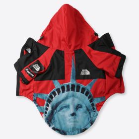 Windproof And Rainproof Dog Shell Jacket (Option: Red Statue-S)