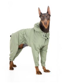 Medium And Large Shiba Four-legged One-piece Outdoor Mountaineering  Clothes (Option: Army Green-2)
