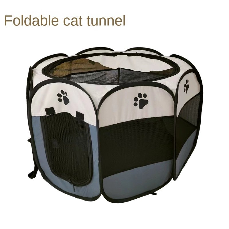Oxford cloth folding pet tent dog kennel delivery room indoor pet fence octagonal Oxford cloth folding pet tent dog kennel delivery room indoor pet fence octagonal