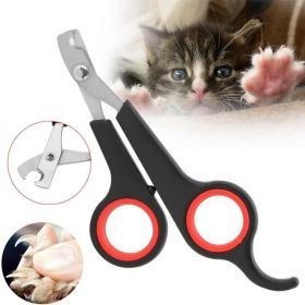 Pet Nail Claw Grooming Scissors Clippers For Small Animals Newest Pet Grooming Supplies (Metal color: pink&white)