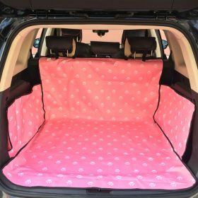 Pet Carriers Dog Car Seat Cover Trunk Mat Cover Protector Carrying For  Dogs transportin perro autostoel hond (Color: Pink)