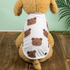 Summer  Pet Clothes Thin Vest Bird's Eye Printing; Pet Clothes For Dogs