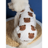 Summer  Pet Clothes Thin Vest Bird's Eye Printing; Pet Clothes For Dogs