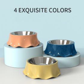 Dog Bowl For Food And Water, Stainless Steel Pet Feeding Bowl (Color: Blue)