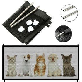 Dog Baby Safety Gate Mesh  Portable Guard (size: M)