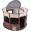 Foldable Playpen for Dog with Carry Bag Portable Travel Waterproof Indoor Outdoor Pet Cage Tent Detachable Upper Cover