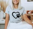 Paw Love T Shirt, Dog Lover Shirt