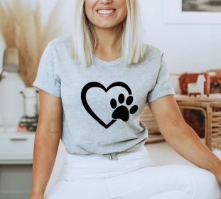 Paw Love T Shirt, Dog Lover Shirt (size: 3XL)