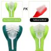 Three Sided Pet Toothbrush Three-Head Multi-angle Toothbrush Cleaning Bad Breath Teeth Care Tool