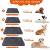 Soft Plush Cushion Cozy Warm Pet Crate Mat Dog Mattress Plush for S M Dogs