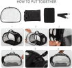 Pet Carrier; Foldable Portable Soft Side; Handbag for pets; Transparent Capsule Pocket Design; Dog Carrier