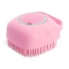 Dog Shampoo Massager Brush,  Grooming Scrubber Shower Brush For Bathing Short Hair Soft Silicone Brushes