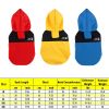Dog Raincoat with Hood and Leash Hole, Adjustable Belly Strap, Reflective Strips, Lightweight Slicker Poncho Rain Jacket Coat for Small Medium Dogs