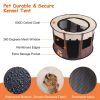 Foldable Playpen for Dog with Carry Bag Portable Travel Waterproof Indoor Outdoor Pet Cage Tent Detachable Upper Cover