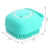 Dog Shampoo Massager Brush,  Grooming Scrubber Shower Brush For Bathing Short Hair Soft Silicone Brushes
