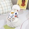 Dog Shirts Little Pets Clothing Cartoon Printed T-Shirt for Puppy
